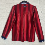 1998 England Away Long Sleeve Retro Soccer Jersey(长袖）