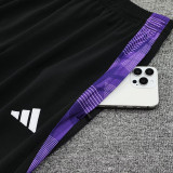 24/25 RMA Black &purple Hooded  Tracksuit(紫色边)