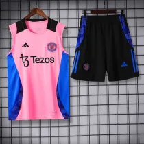 24/25 Man Utd  Pink Tank top and shorts suit
