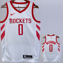 2018/2019 ROCKETS WESTBROOK #0 White Home Top Quality Hot Pressing NBA Jersey