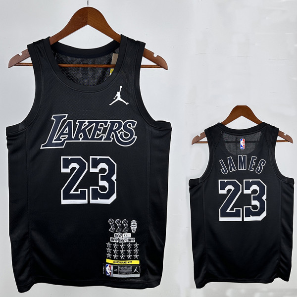 Lakers JAMES # 23 Black  Top Quality Hot Pressing NBA Jersey(Honor Edition)荣耀版