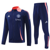 24/25  Man Utd Dark Blue Jacket Tracksuit