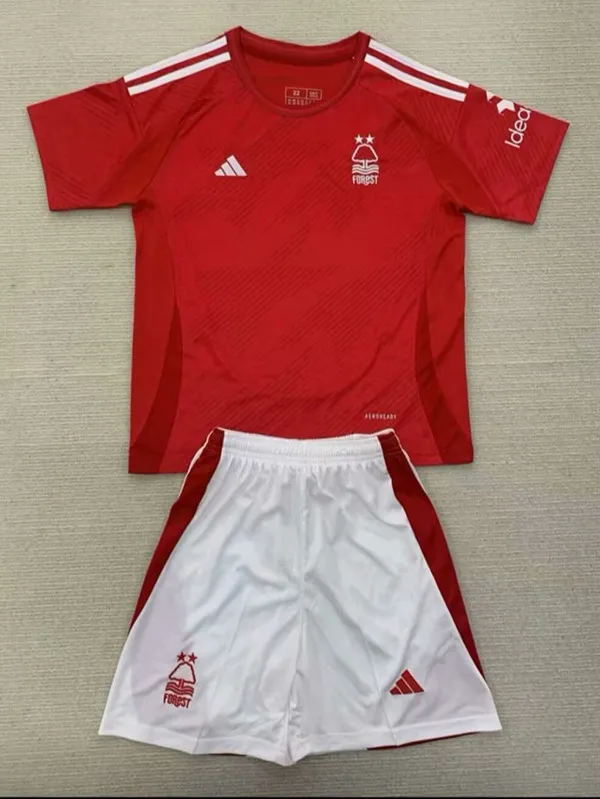 24/25 Nottingham Forest Home  Kids Soccer Jersey