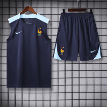 24/25 France Royal Blue Tank top and shorts suit（宝蓝）