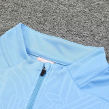 24/25 Man City Light Blue  Half Pull Tracksuit  (半拉链)