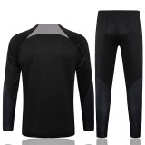 24/25  Corinthians Black Half Pull Tracksuit  (半拉链、B840)