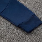 24/25  ARS Dark Blue Hooded  Half Pull Tracksuit(Add Fluff)  (半拉链、加绒F607)