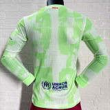 24/25 BAR Third Long Sleeve Player Version Soccer Jersey(大胸花）