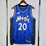 23/24 Magic FULTZ #20 Dark Blue Top Quality Hot Pressing NBA Jersey (Retro Logo)(V领)
