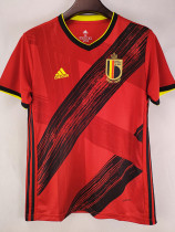 2020 Belgium Home Red  Retro Soccer Jersey
