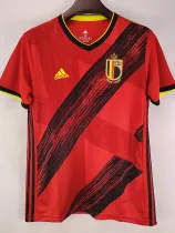 2020 Belgium Home Red  Retro Soccer Jersey
