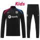 24/25 BAR Black Kids Half Pull Tracksuit  (童装、半拉链)