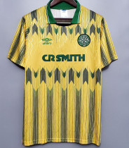 1988/1991 Celtic Away Yellow Retro Soccer Jersey