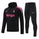 24/25 CHE Black Pink Hooded  Tracksuit