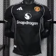 25/26  Man Utd Black Special Edition Player Version Soccer Jersey(白边）