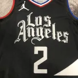 22/23 Clippers LEONARO #2 Black Top Quality Hot Pressing NBA Jersey (Trapeze Edition)