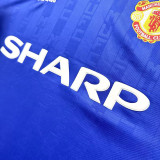1988/1990 Man Utd Away Blue Retro Soccer Jersey