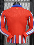 24/25  ATM Home Player Version Long sleeve Soccer Jersey(长袖）