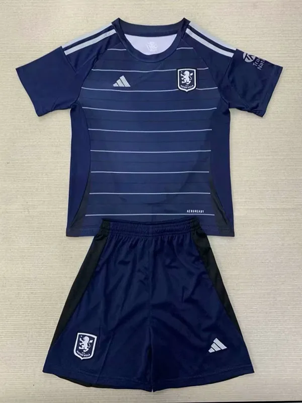 24/25 Aston Villa Third Kids Soccer Jersey