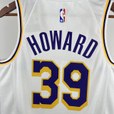 Lakers HOWARD # 39 White Top Quality Hot Pressing NBA Jersey