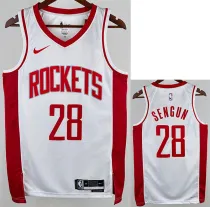 22/23 ROCKETS SWNGUN #28 White  Home Top Quality Hot Pressing NBA Jersey