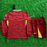 24/25 LIV Home Kids  Long Sleeve Soccer Jersey (长袖、童装）