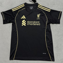 25/26  LIV Black Gold Edition Fans Soccer Jersey
