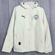 24/25 Man City White Hooded Windbreaker(Y15冲锋衣）