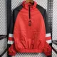 24/25 Flamengo Red &Black Half Pull  Windbreaker(黑袖）