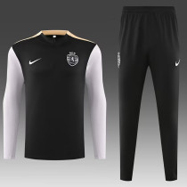 24/25 Sporting Lisbon  Black Half Pull Tracksuit  (半拉链)