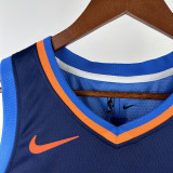 23/24 OKC Thunder GILGEOUS-ALEXANDER #2 Blue City Edition Top Quality Hot Pressing NBA Jersey (蓝色条纹 )