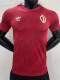1986 Belgium Home Red  Retro Soccer Jersey