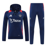 24/25 Man Utd Royal Blue Hooded  Tracksuit