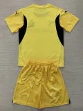 24/25 Marseille Yellow Goalkeepe Kids Soccer Jersey