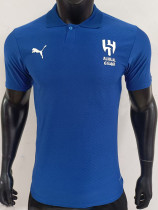 2025 Al Ahli Blue Player Version  Polo Shirt