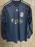 2009/2010 LIV Away Long Sleeve Retro Soccer Jersey