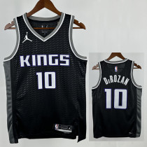 22/23 Kings DeROZAN #10 Black Flying Man Top Quality Hot Pressing NBA Jersey飞人版