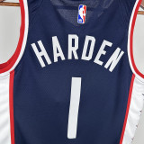 2018/2019 Clippers HARDEN #1 Dark Blue City Edition Top Quality Hot Pressing NBA Jersey