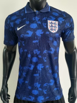 2025 England Blue Player Version  Polo Shirt