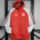 24/25 Mexico Red &White Hooded Windbreaker