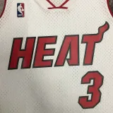 2005/2006 Heat WADE #3 White Top Quality Hot Pressing NBA Jersey
