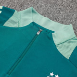 24/25 Italy Green Half Pull Tracksuit  (半拉链、B839)