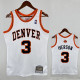 06/07 Nuggets IVERSON #3 White ABA Retro Night Top Quality Hot Pressing NBA Jersey