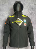 2024 Brazil Black Thin Style Windbreaker T09(连帽）