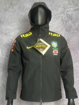 2024 Brazil Black Thin Style Windbreaker T09(连帽）