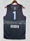 20/21 76ERS HARDEN  # 1 Royal Blue (City Edition) Top Quality Hot Pressing NBA Jersey城市版