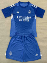 25/26 RMA Goalkeeper Sky Blue Kids Soccer Jersey