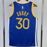22/23 WARRIORS CURRY #30 Blue Top Quality Hot Pressing NBA Jersey (V领)