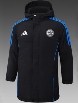 24/25 Bayern Black Hooded Cotton Coat 黑连帽棉衣
