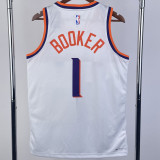 23/24 SUNS BOOKER #1 White Top Quality Hot Pressing NBA Jersey
